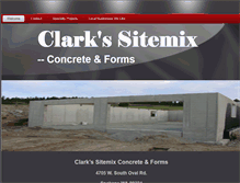 Tablet Screenshot of clarkssitemix.com